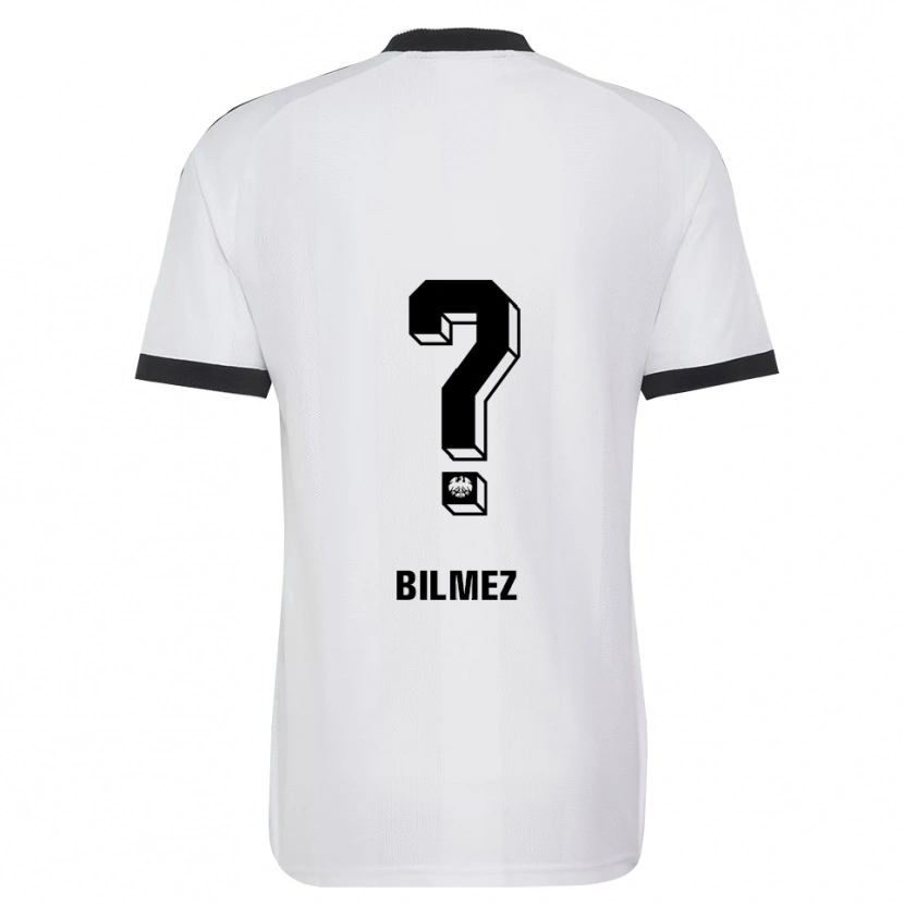 Danxen Uomo Maglia Attila Bilmez #0 Bianco Nero Kit Gara Away 2026/27 Maglietta