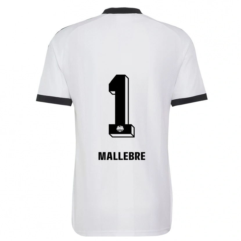 Danxen Uomo Maglia Aaron Mallebre #1 Bianco Nero Kit Gara Away 2026/27 Maglietta