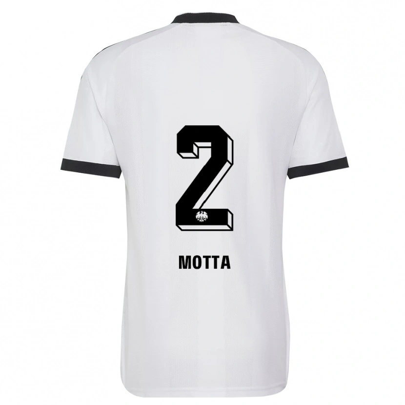 Danxen Uomo Maglia Noel Motta #2 Bianco Nero Kit Gara Away 2026/27 Maglietta