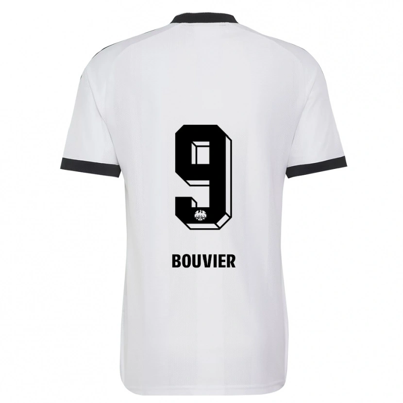 Danxen Uomo Maglia Marcello Bouvier #9 Bianco Nero Kit Gara Away 2026/27 Maglietta
