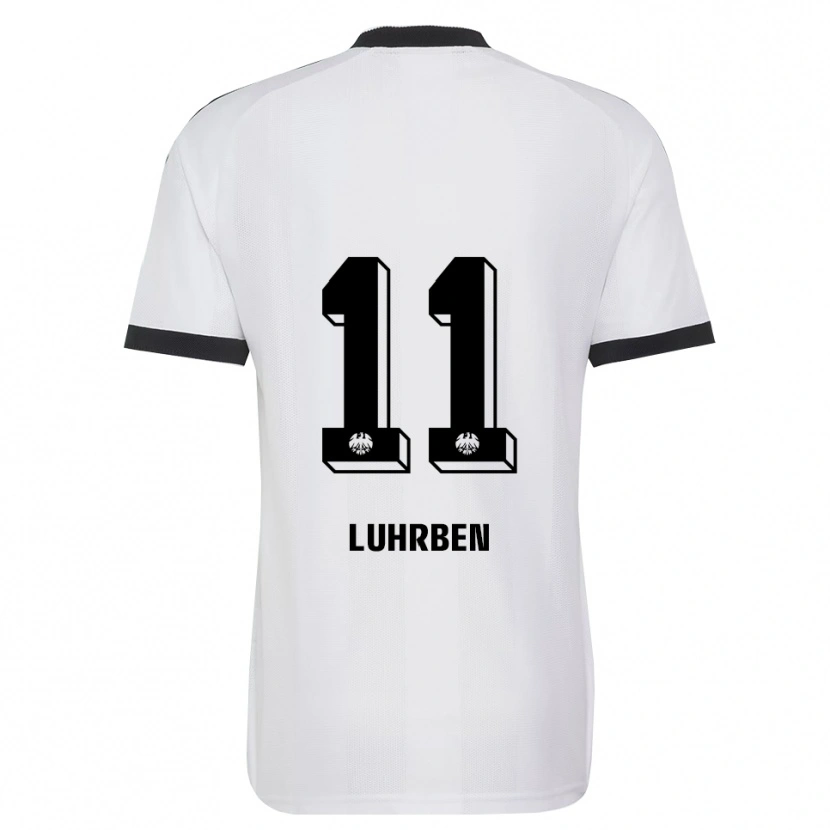 Danxen Uomo Maglia Nina Lührßen #11 Bianco Nero Kit Gara Away 2026/27 Maglietta
