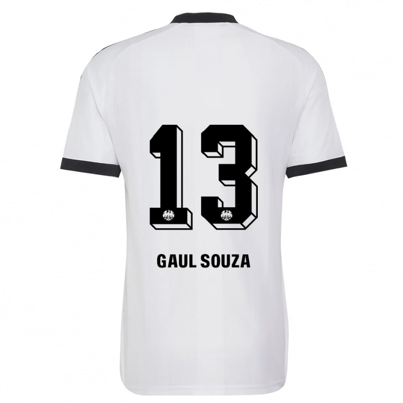 Danxen Uomo Maglia Alessandro Gaul Souza #13 Bianco Nero Kit Gara Away 2026/27 Maglietta