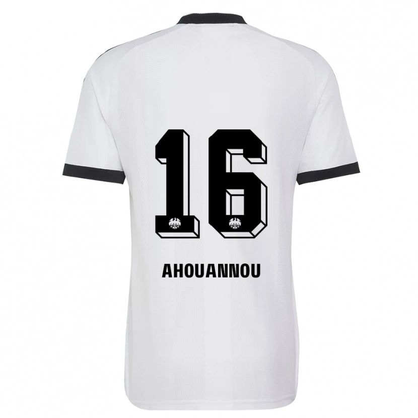 Danxen Uomo Maglia Yannis Ahouannou #16 Bianco Nero Kit Gara Away 2026/27 Maglietta