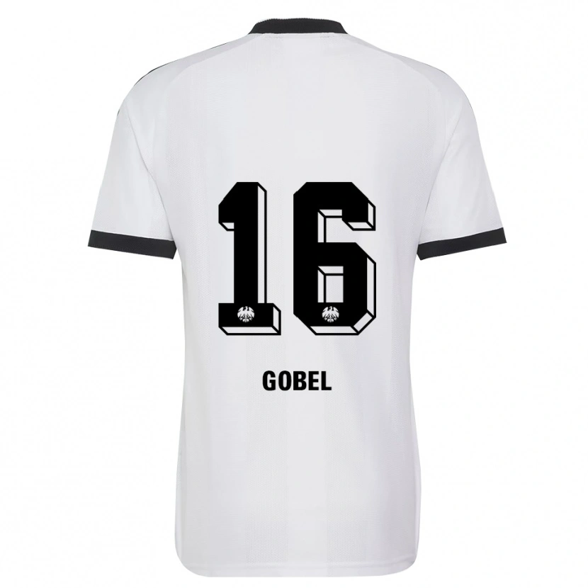 Danxen Uomo Maglia Marlon Göbel #16 Bianco Nero Kit Gara Away 2026/27 Maglietta