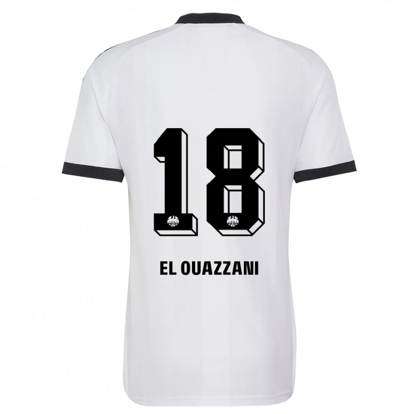 Danxen Uomo Maglia Nadir El Ouazzani #18 Bianco Nero Kit Gara Away 2026/27 Maglietta