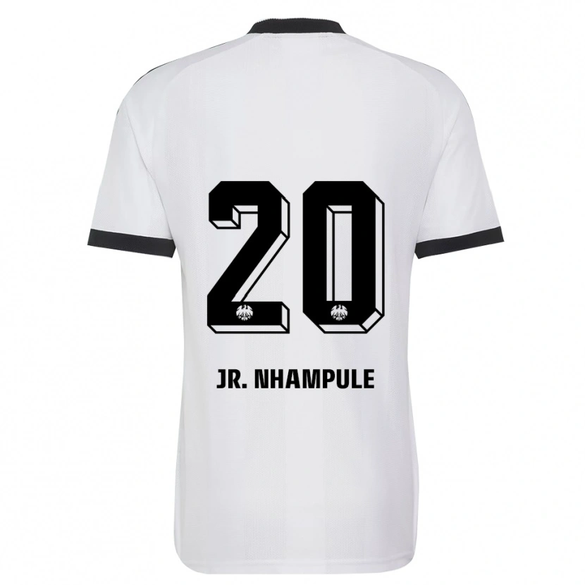 Danxen Uomo Maglia Junior Nhampule #20 Bianco Nero Kit Gara Away 2026/27 Maglietta