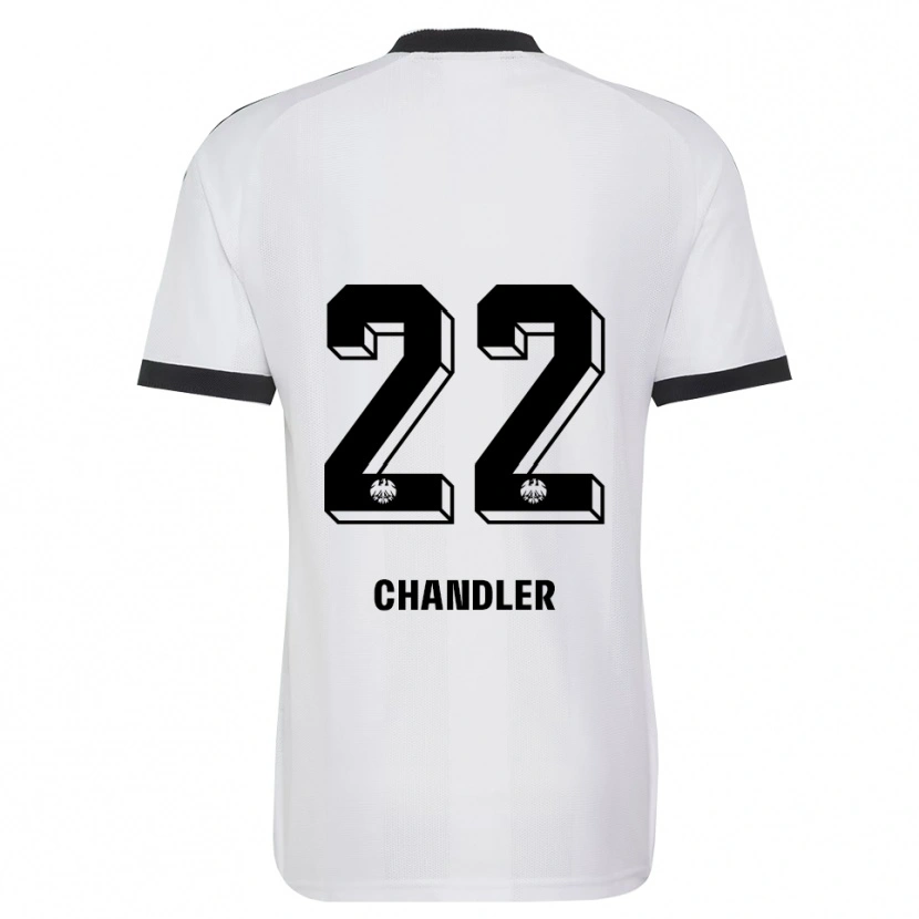 Danxen Uomo Maglia Timothy Chandler #22 Bianco Nero Kit Gara Away 2026/27 Maglietta