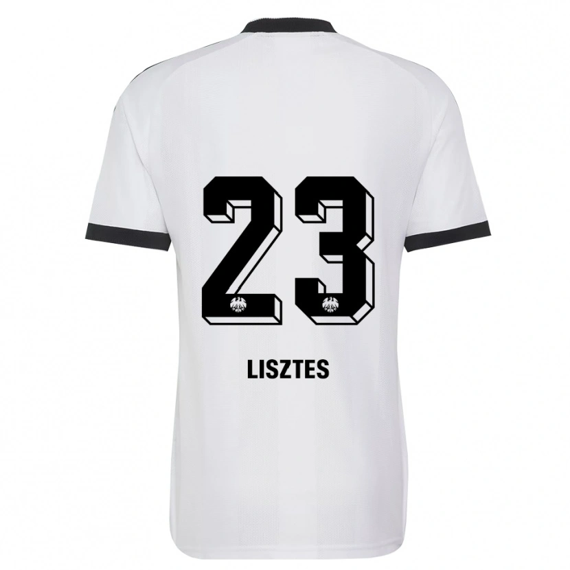 Danxen Uomo Maglia Krisztián Lisztes #23 Bianco Nero Kit Gara Away 2026/27 Maglietta