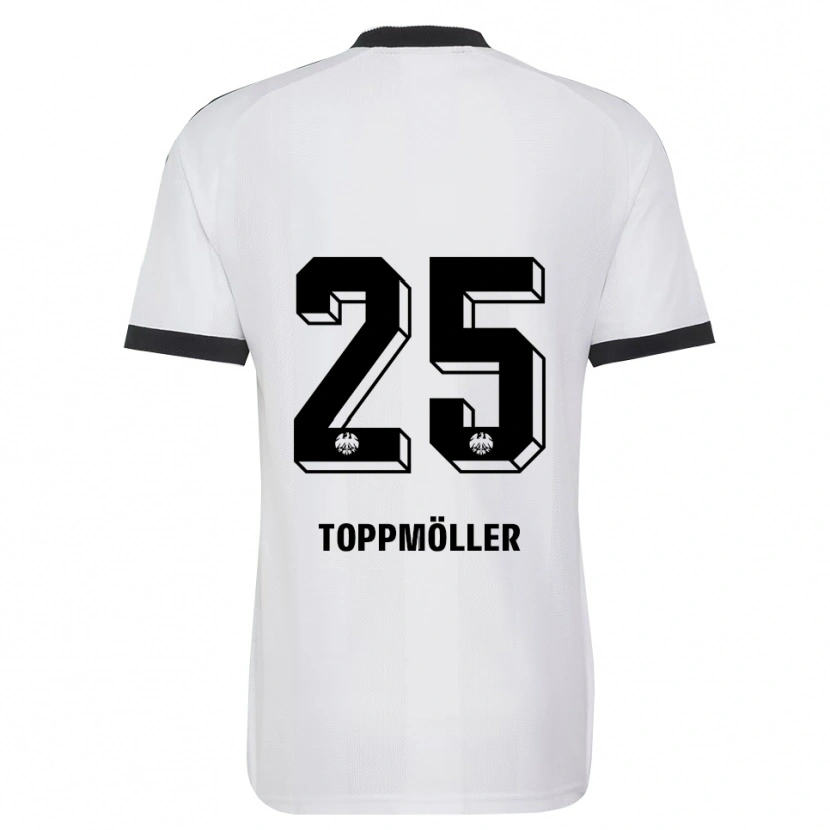 Danxen Uomo Maglia Lionel Toppmöller #25 Bianco Nero Kit Gara Away 2026/27 Maglietta