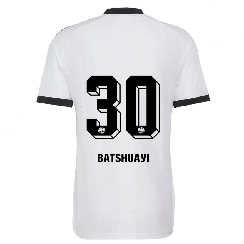 Danxen Uomo Maglia Michy Batshuayi #30 Bianco Nero Kit Gara Away 2026/27 Maglietta