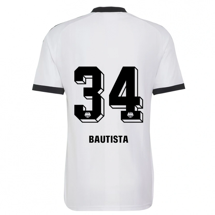 Danxen Uomo Maglia Davis Bautista #34 Bianco Nero Kit Gara Away 2026/27 Maglietta