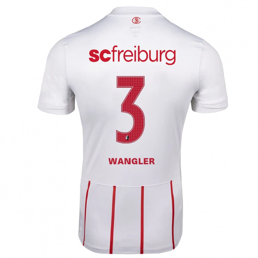 Danxen Uomo Maglia Tim Wangler #3 Bianco Rosso Giallo Kit Gara Away 2026/27 Maglietta