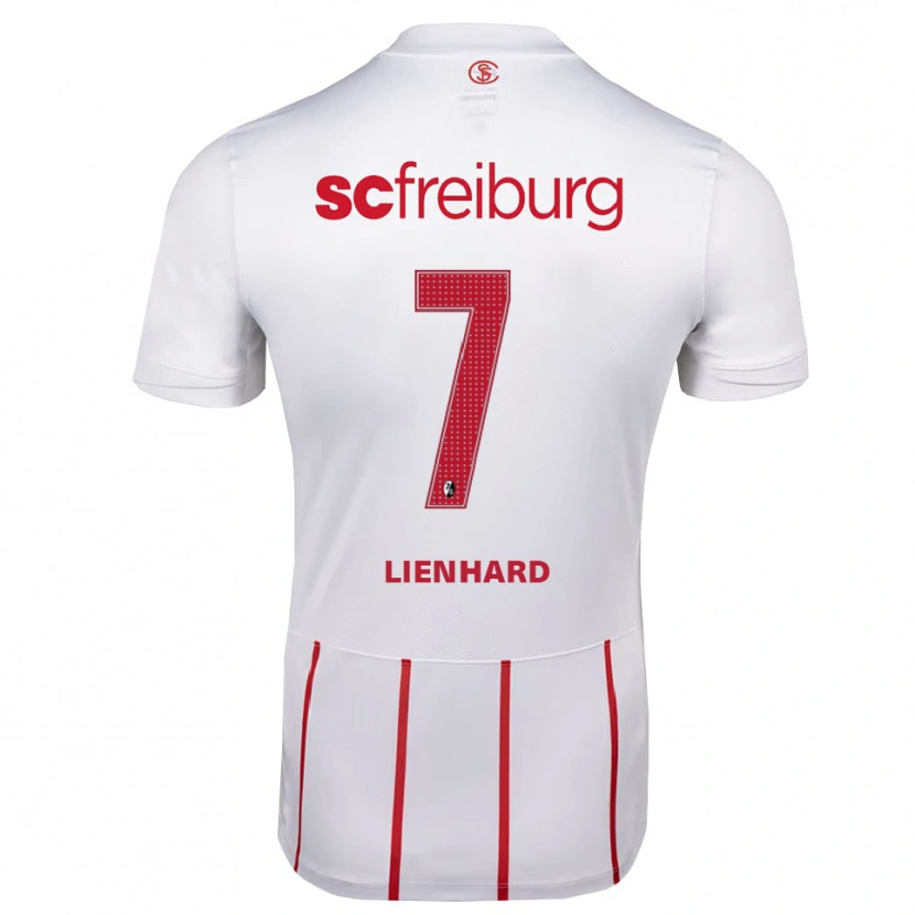 Danxen Uomo Maglia Patrick Lienhard #7 Bianco Rosso Giallo Kit Gara Away 2026/27 Maglietta