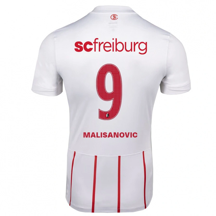 Danxen Uomo Maglia Darko Malisanovic #9 Bianco Rosso Giallo Kit Gara Away 2026/27 Maglietta