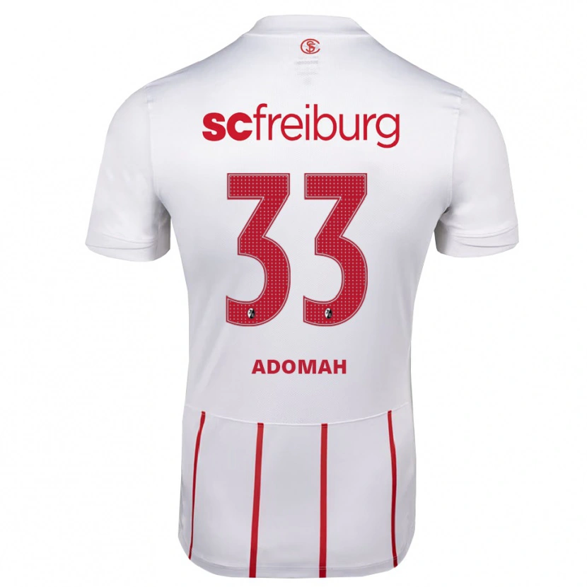 Danxen Uomo Maglia Bismark Adomah #33 Bianco Rosso Giallo Kit Gara Away 2026/27 Maglietta
