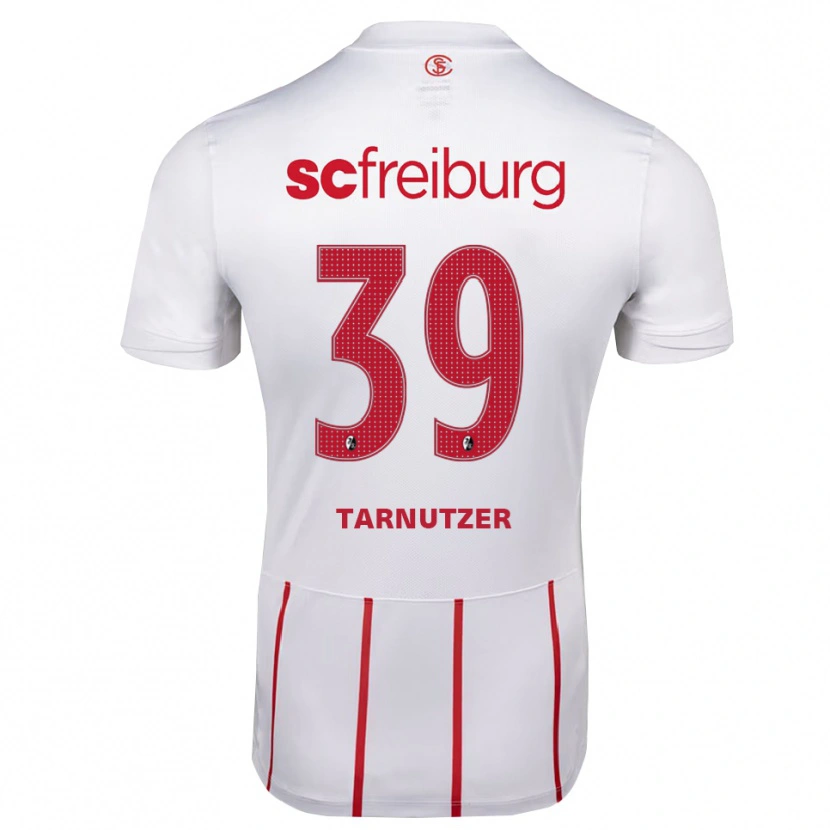 Danxen Uomo Maglia Rouven Tarnutzer #39 Bianco Rosso Giallo Kit Gara Away 2026/27 Maglietta