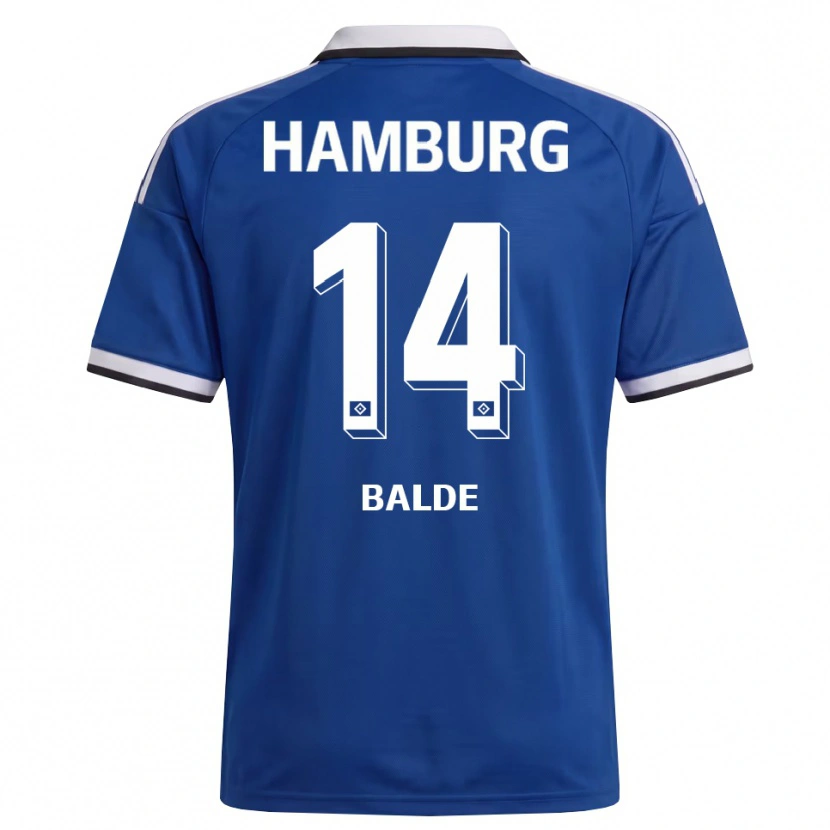 Danxen Uomo Maglia Joao Balde #14 Bianco Blu Kit Gara Away 2026/27 Maglietta