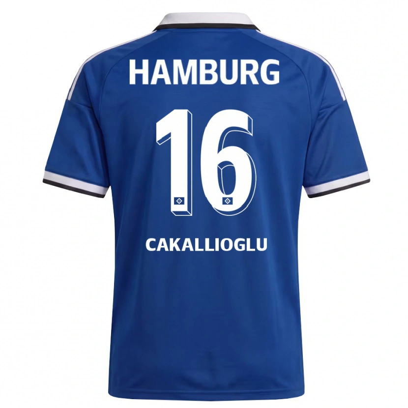 Danxen Uomo Maglia Berk Cakallioglu #16 Bianco Blu Kit Gara Away 2026/27 Maglietta