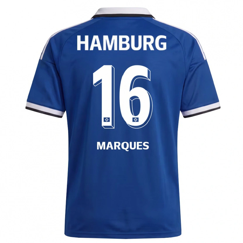 Danxen Uomo Maglia Alex Da Graca Marques #16 Bianco Blu Kit Gara Away 2026/27 Maglietta