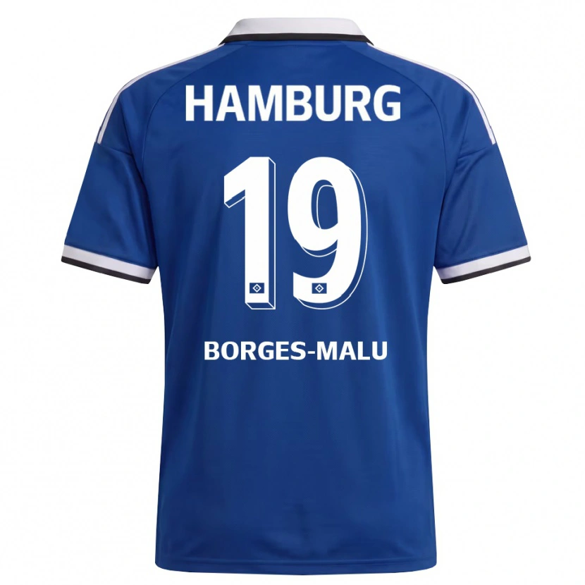 Danxen Uomo Maglia Louis Borges-Malu #19 Bianco Blu Kit Gara Away 2026/27 Maglietta