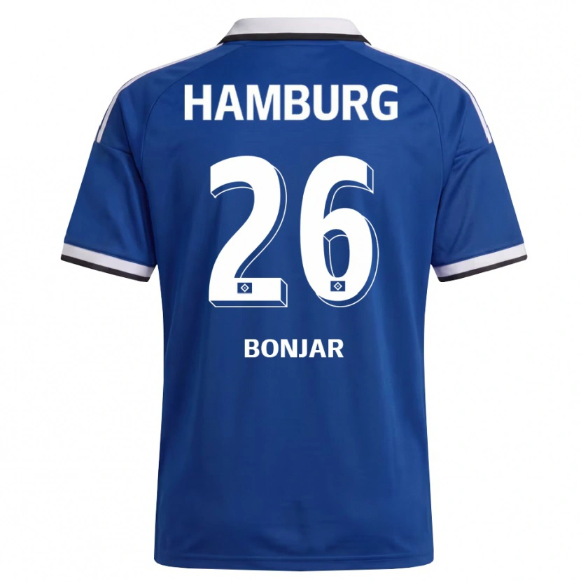 Danxen Uomo Maglia Amir Bonjar #26 Bianco Blu Kit Gara Away 2026/27 Maglietta