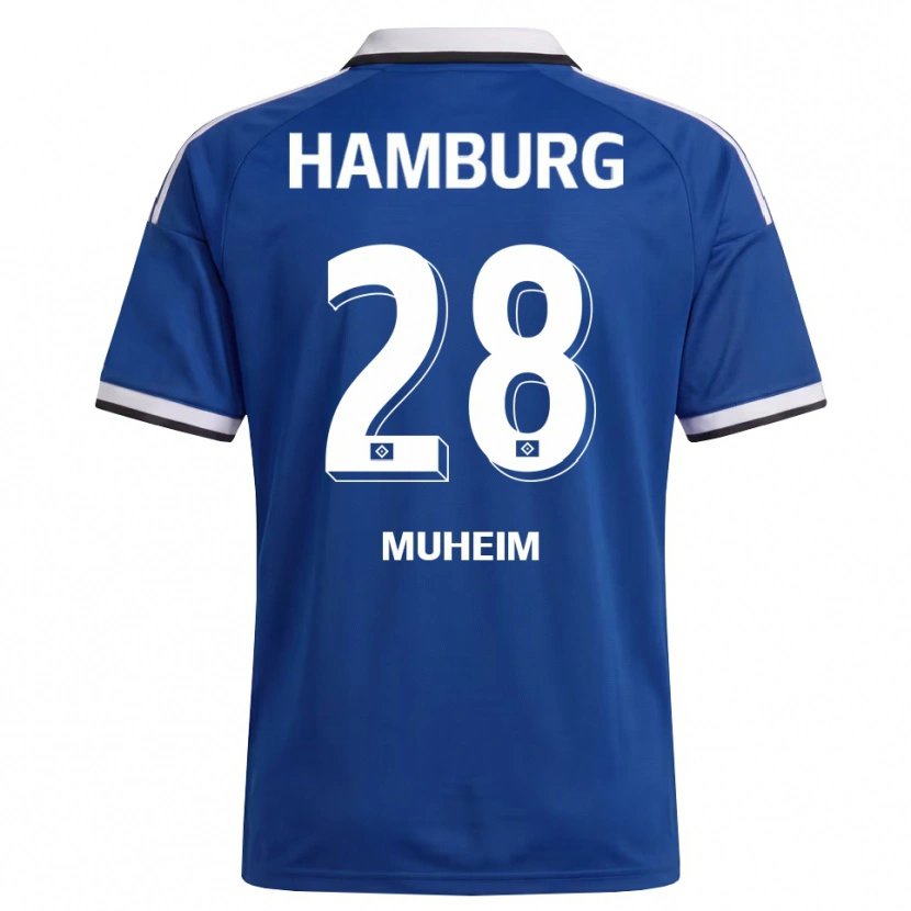 Danxen Uomo Maglia Miro Muheim #28 Bianco Blu Kit Gara Away 2026/27 Maglietta