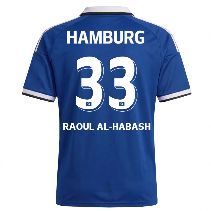 Danxen Uomo Maglia Luca Raoul Al-Habash #33 Bianco Blu Kit Gara Away 2026/27 Maglietta