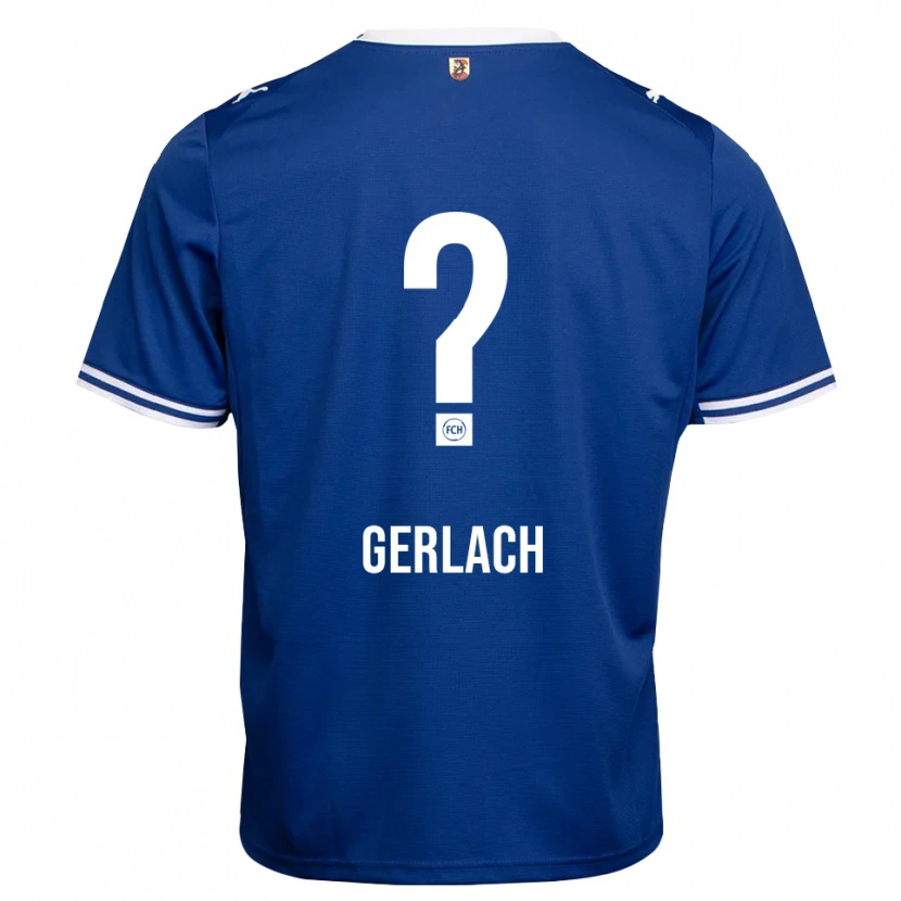 Danxen Uomo Maglia Tom Gerlach #0 Blu Reale Bianco Kit Gara Away 2026/27 Maglietta