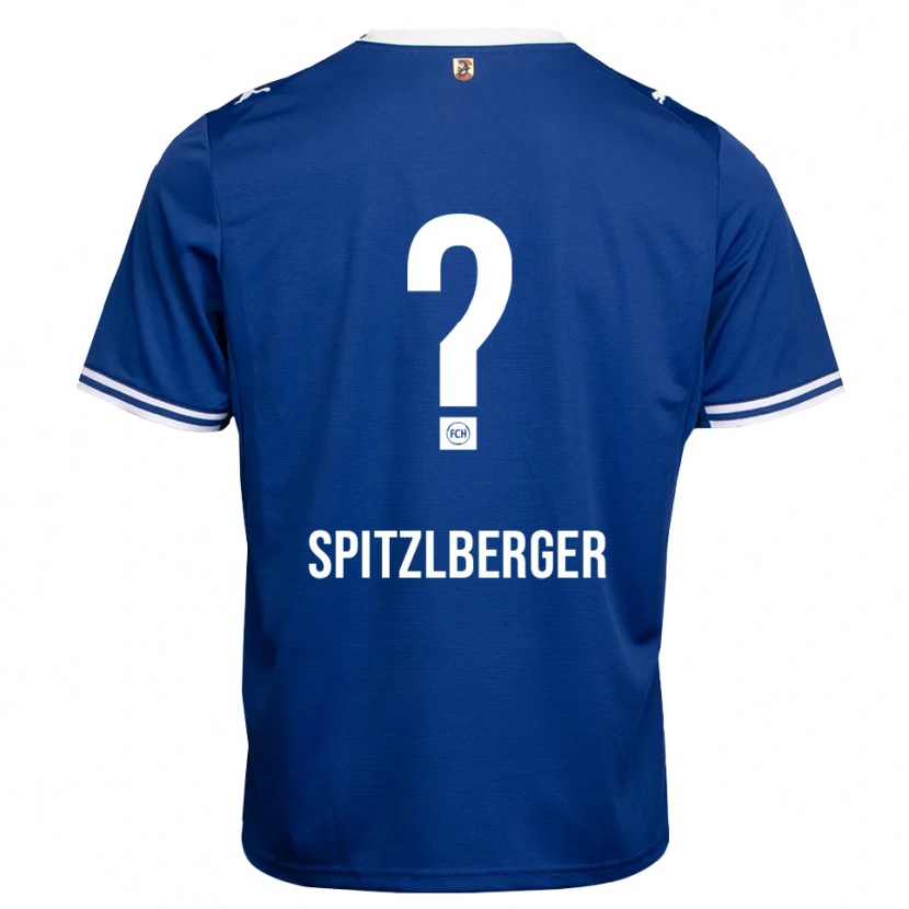 Danxen Uomo Maglia Tyler Spitzlberger #0 Blu Reale Bianco Kit Gara Away 2026/27 Maglietta