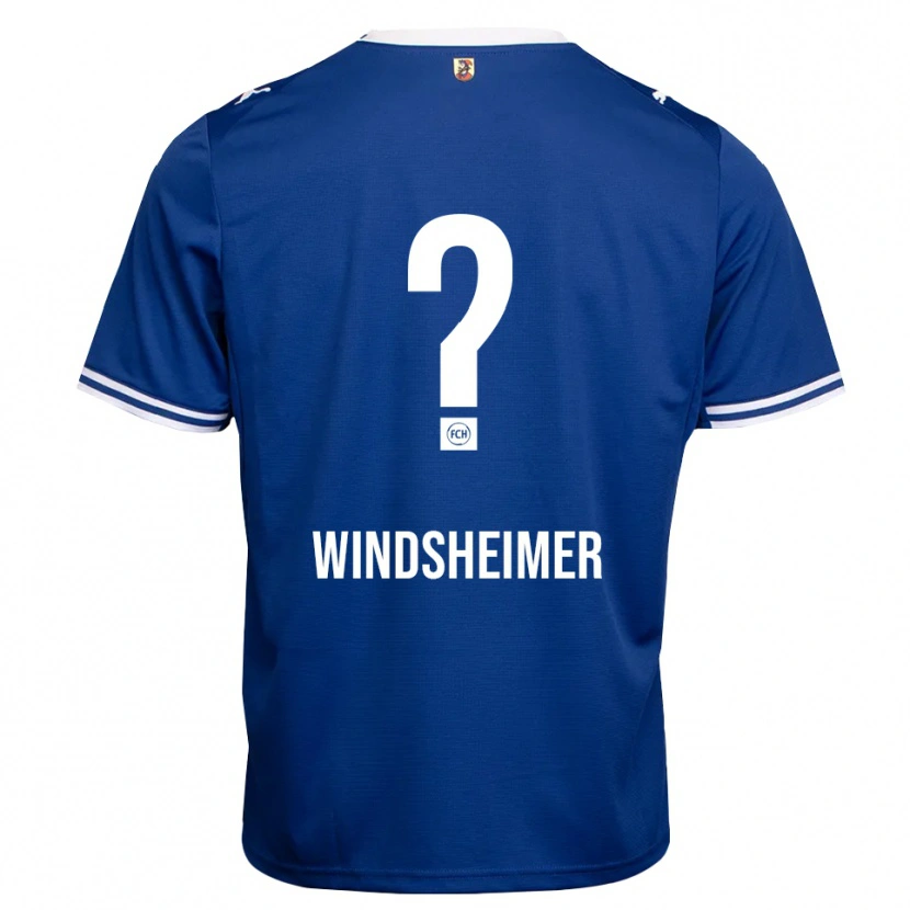 Danxen Uomo Maglia Tim Windsheimer #0 Blu Reale Bianco Kit Gara Away 2026/27 Maglietta