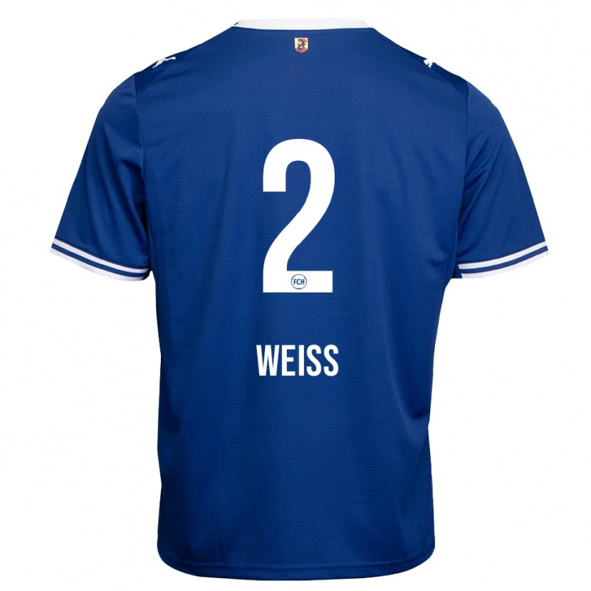 Danxen Uomo Maglia Philipp Weiß #2 Blu Reale Bianco Kit Gara Away 2026/27 Maglietta