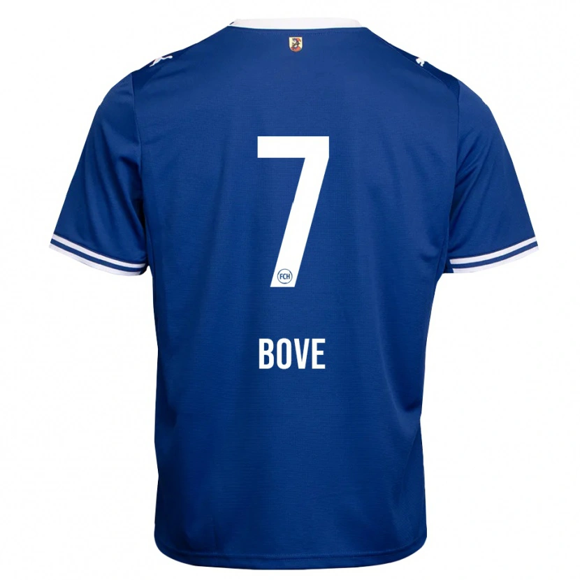 Danxen Uomo Maglia Nevio Bove #7 Blu Reale Bianco Kit Gara Away 2026/27 Maglietta