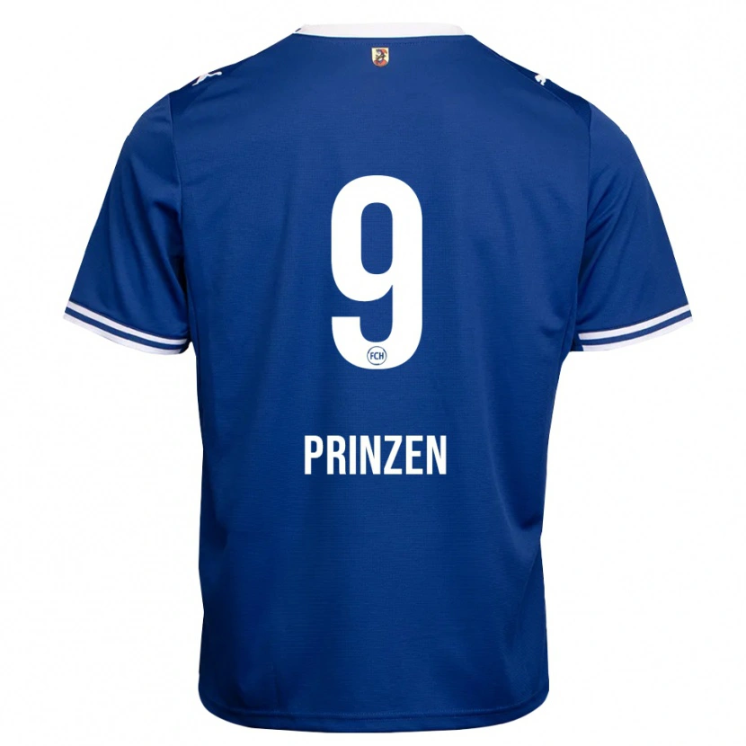 Danxen Uomo Maglia Marlon Prinzen #9 Blu Reale Bianco Kit Gara Away 2026/27 Maglietta