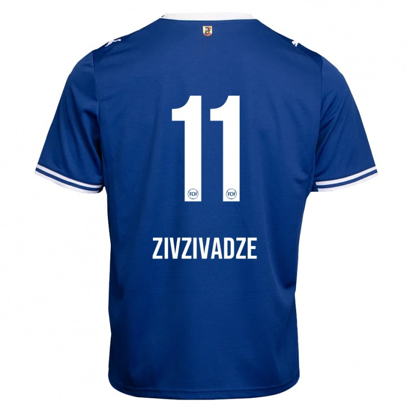 Danxen Uomo Maglia Budu Zivzivadze #11 Blu Reale Bianco Kit Gara Away 2026/27 Maglietta