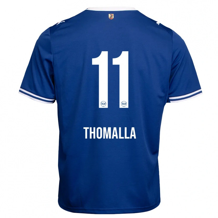 Danxen Uomo Maglia Denis Thomalla #11 Blu Reale Bianco Kit Gara Away 2026/27 Maglietta