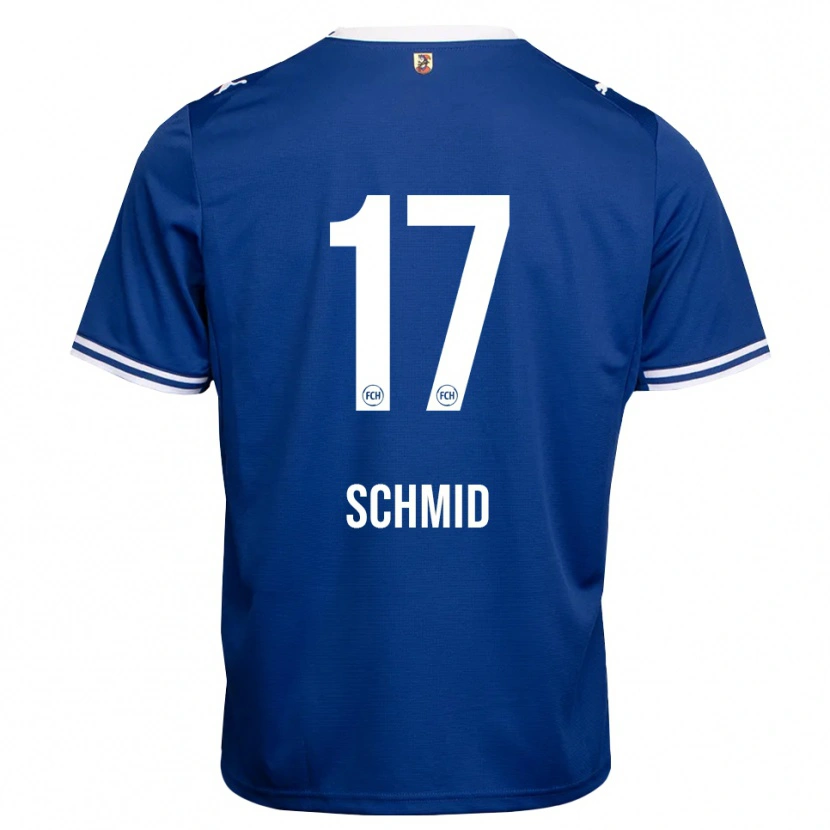 Danxen Uomo Maglia Florent Schmid #17 Blu Reale Bianco Kit Gara Away 2026/27 Maglietta