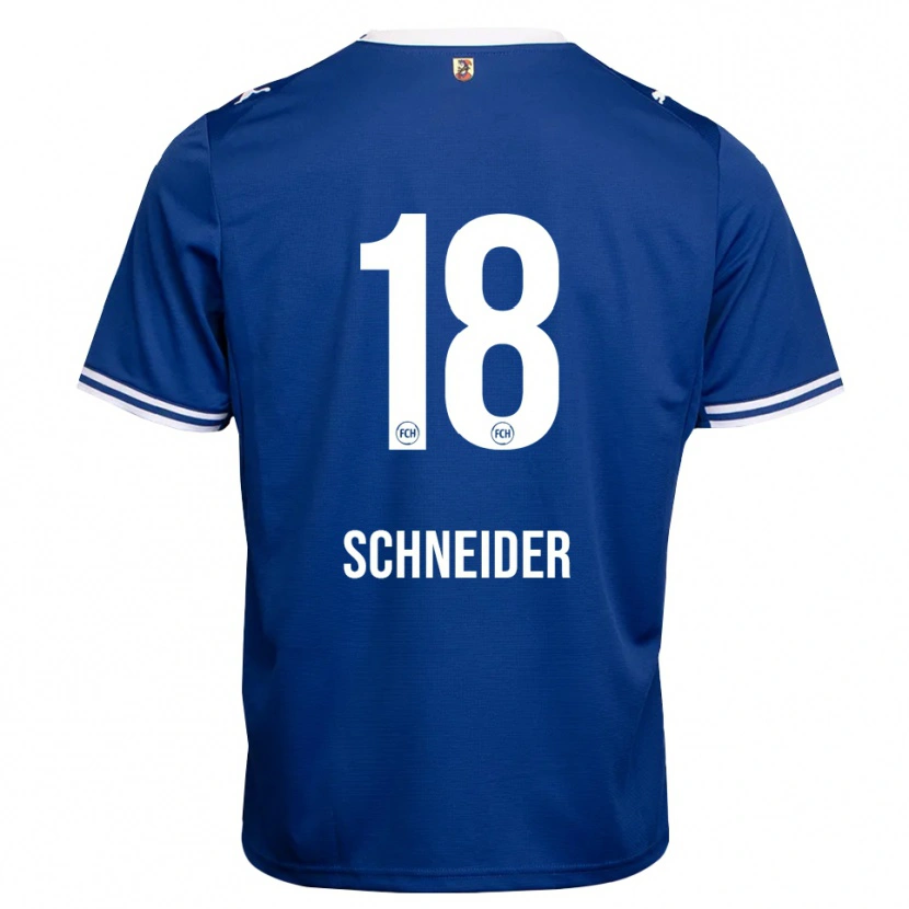 Danxen Uomo Maglia Noah Schneider #18 Blu Reale Bianco Kit Gara Away 2026/27 Maglietta
