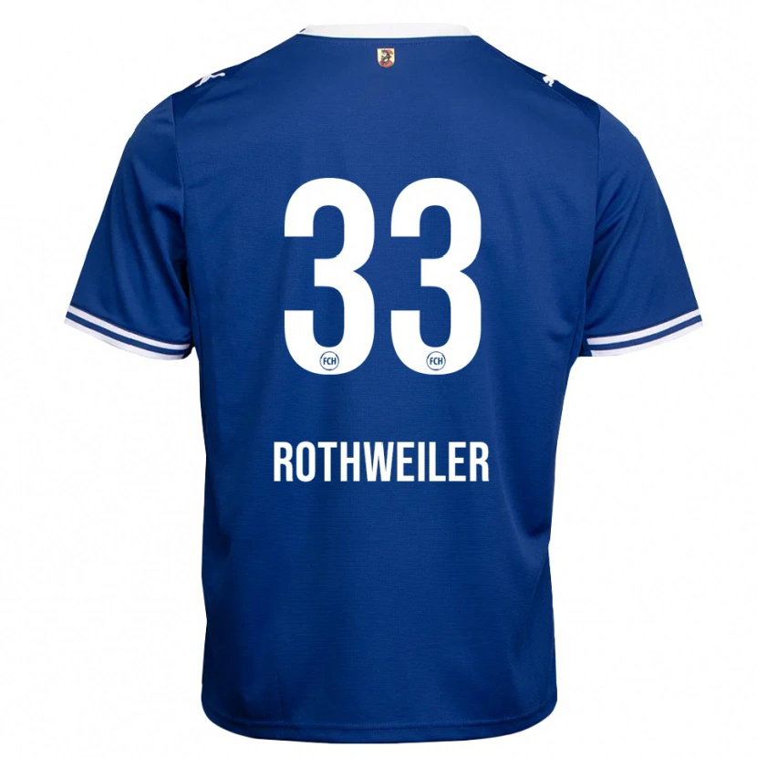 Danxen Uomo Maglia Nick Rothweiler #33 Blu Reale Bianco Kit Gara Away 2026/27 Maglietta