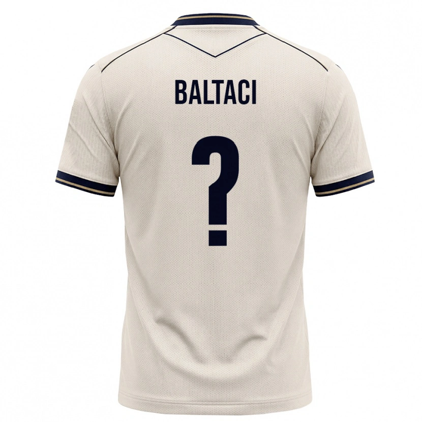Danxen Uomo Maglia Ali Baltaci #0 Bianco Avorio Blu Inchiostro Kit Gara Away 2026/27 Maglietta