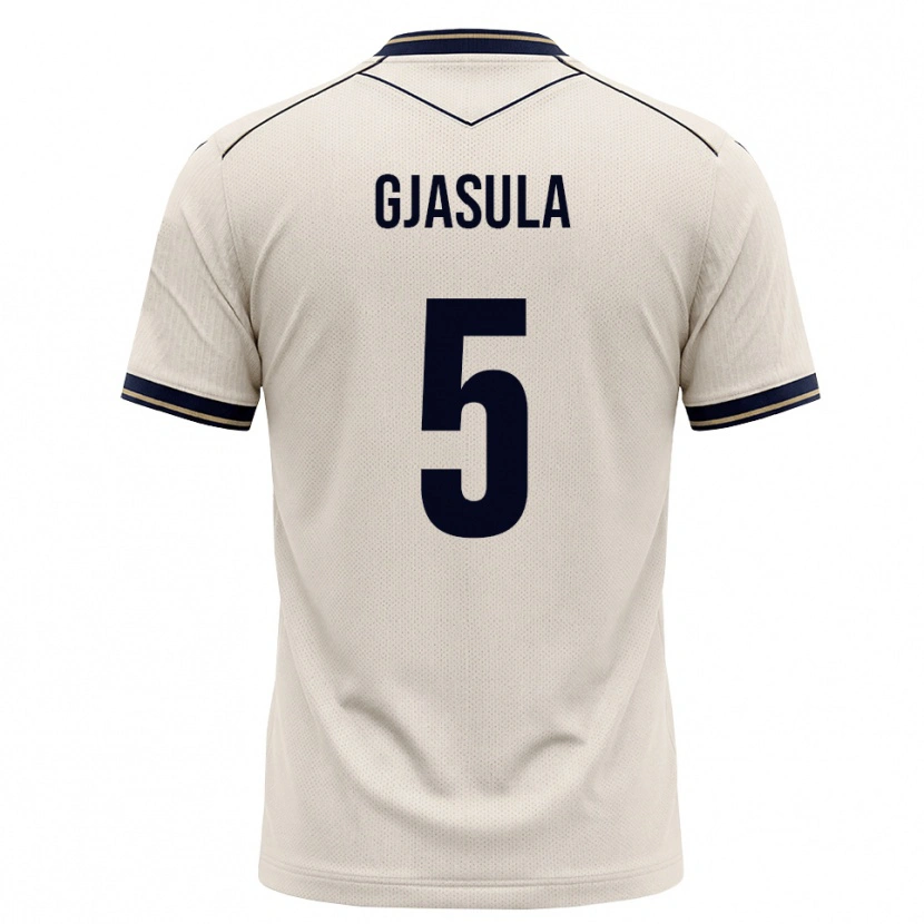 Danxen Uomo Maglia Klaus Gjasula #5 Bianco Avorio Blu Inchiostro Kit Gara Away 2026/27 Maglietta