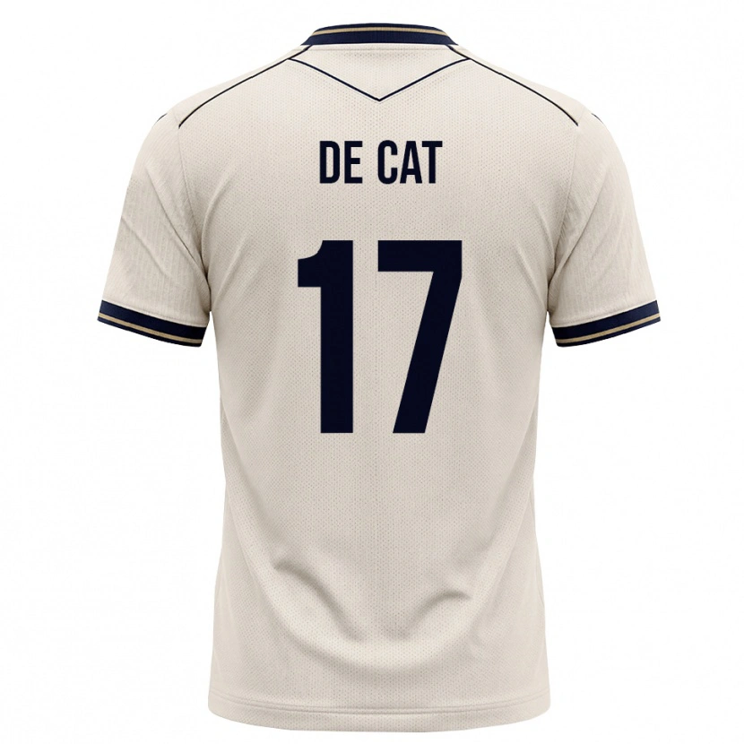 Danxen Uomo Maglia Nathan De Cat #17 Bianco Avorio Blu Inchiostro Kit Gara Away 2026/27 Maglietta