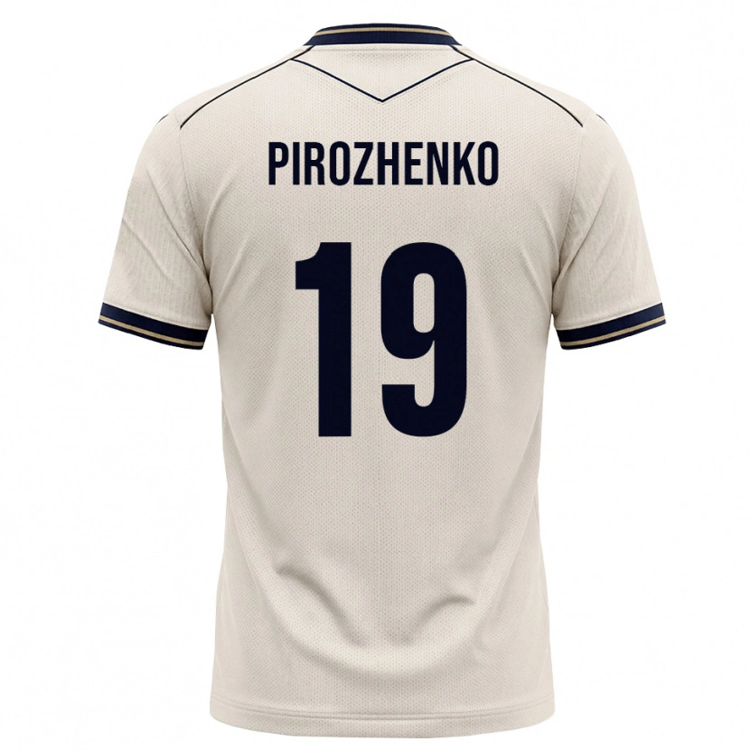 Danxen Uomo Maglia Mark Pirozhenko #19 Bianco Avorio Blu Inchiostro Kit Gara Away 2026/27 Maglietta
