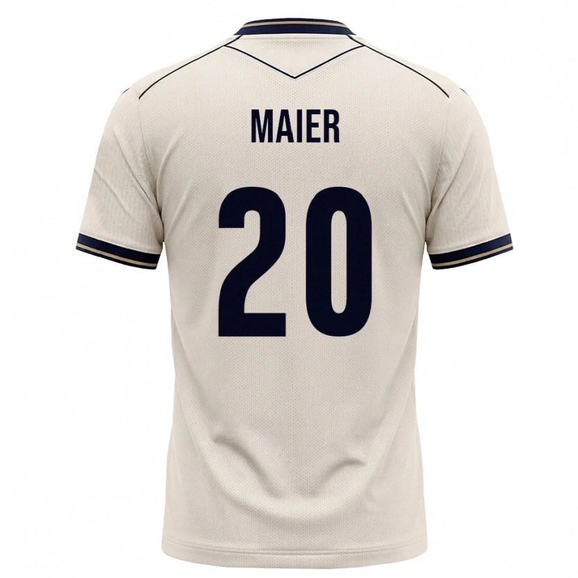Danxen Uomo Maglia Leonie Maier #20 Bianco Avorio Blu Inchiostro Kit Gara Away 2026/27 Maglietta