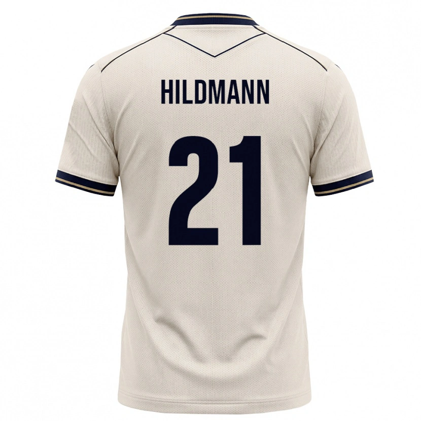 Danxen Uomo Maglia Timo Hildmann #21 Bianco Avorio Blu Inchiostro Kit Gara Away 2026/27 Maglietta