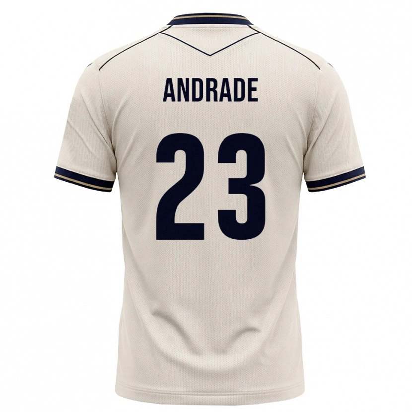 Danxen Uomo Maglia Nickolas Andrade #23 Bianco Avorio Blu Inchiostro Kit Gara Away 2026/27 Maglietta