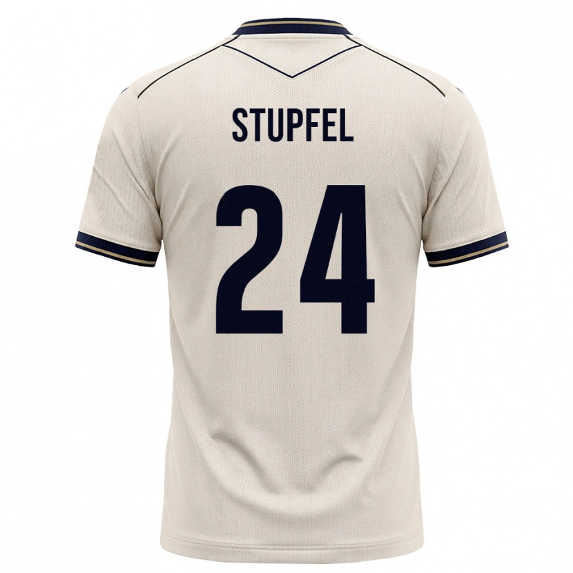 Danxen Uomo Maglia Janis Stupfel #24 Bianco Avorio Blu Inchiostro Kit Gara Away 2026/27 Maglietta