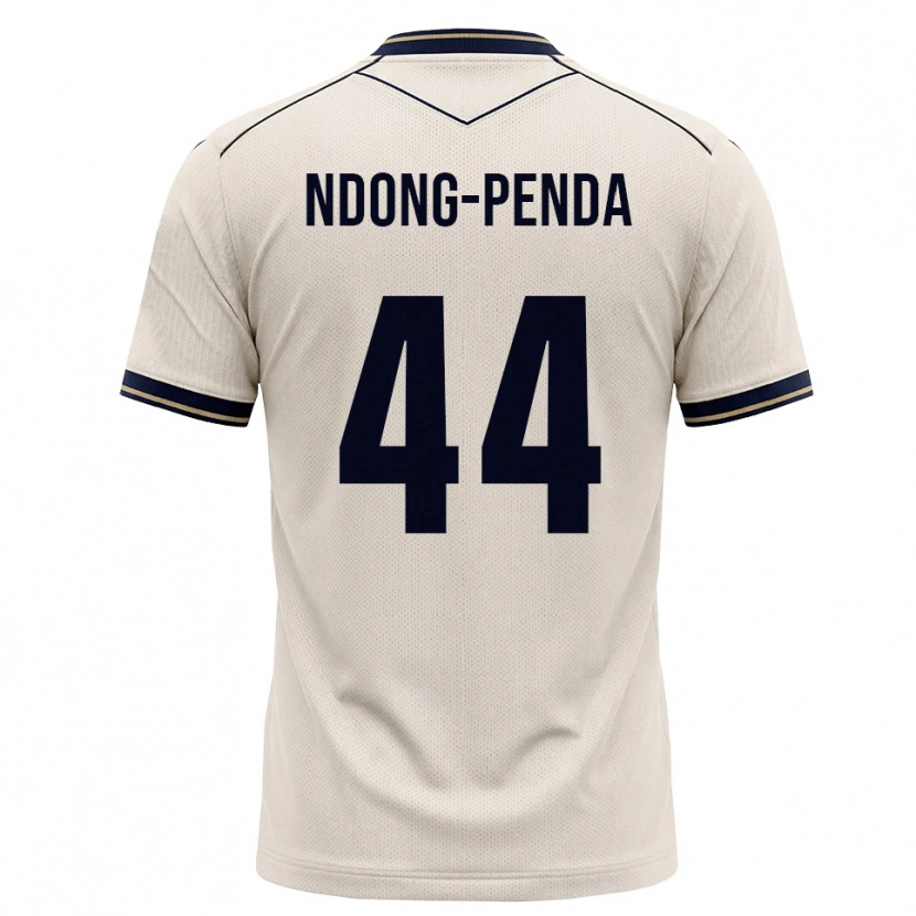 Danxen Uomo Maglia Maxime Ndong-Penda #44 Bianco Avorio Blu Inchiostro Kit Gara Away 2026/27 Maglietta