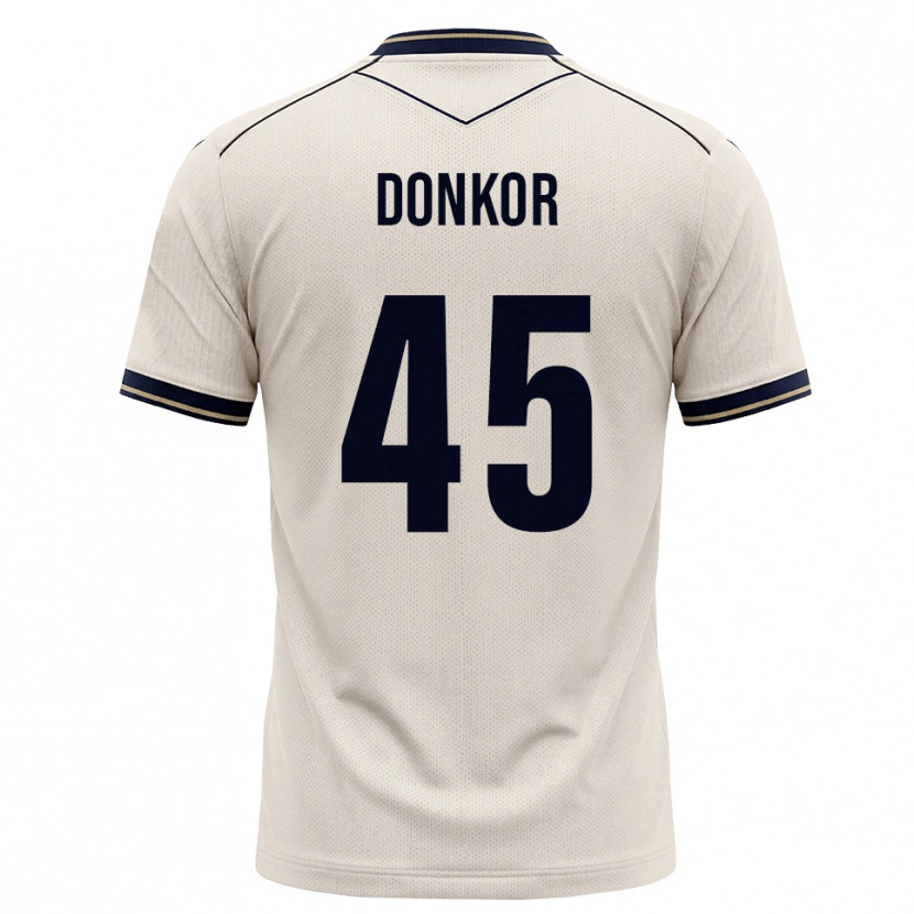 Danxen Uomo Maglia Denis Donkor #45 Bianco Avorio Blu Inchiostro Kit Gara Away 2026/27 Maglietta