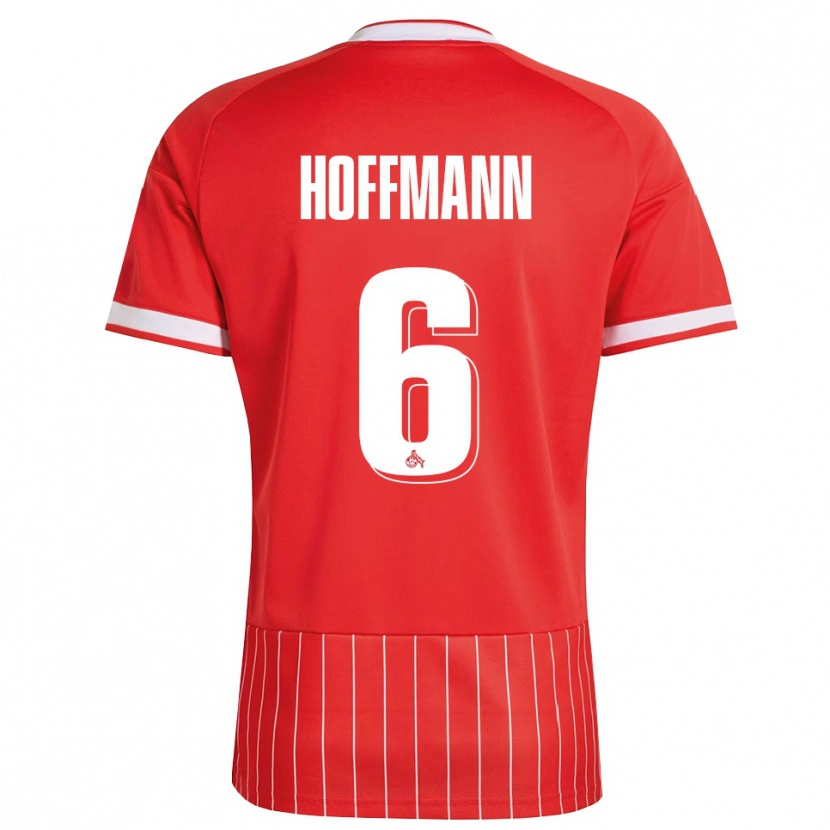 Danxen Uomo Maglia Niklas Hoffmann #6 Rosso Bianco Verde Kit Gara Away 2026/27 Maglietta