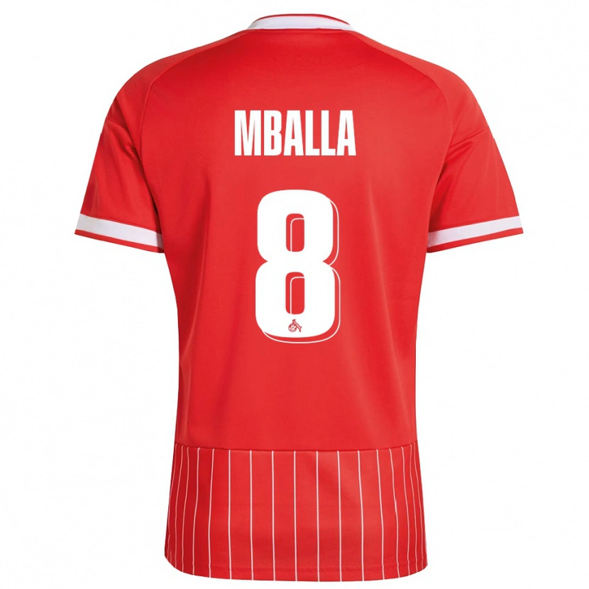 Danxen Uomo Maglia Loiks Mballa #8 Rosso Bianco Verde Kit Gara Away 2026/27 Maglietta